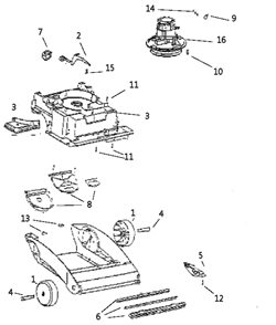 Part Location Diagram of 54669-3 Eureka Screw Package