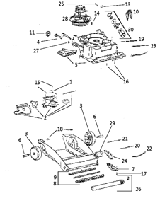 Page A Diagram and Parts List for 2450AT-2  Eureka Carpet Cleaner