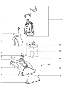 Part Location Diagram of 61947 Eureka Suction Cover