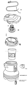 Page B Diagram and Parts List for 2831A  Eureka Utility Vacuum