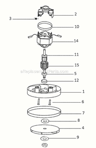 Page B Diagram and Parts List for 285A  Eureka Upright Vacuum