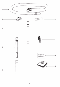Page A Diagram and Parts List for 2920A  Eureka Upright Vacuum