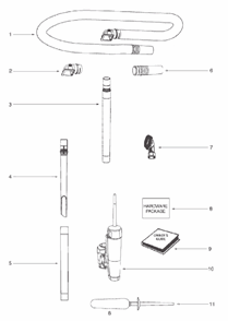 Page A Diagram and Parts List for 2924AS  Eureka Upright Vacuum
