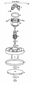 Page B Diagram and Parts List for 296A  Eureka Upright Vacuum
