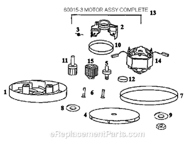 Page B Diagram and Parts List for 297A  Eureka Upright Vacuum