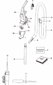Page B Diagram and Parts List for 2991AVZ  Eureka Upright Vacuum