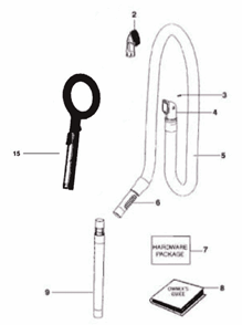 Part Location Diagram of E-76949 Eureka Carry Handle Assembly