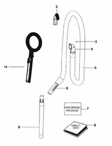 Page B Diagram and Parts List for 2998BZ  Eureka Upright Vacuum