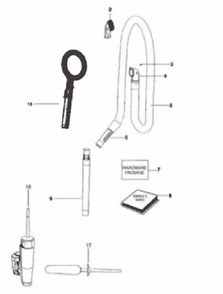 Page B Diagram and Parts List for 2999DVZ  Eureka Upright Vacuum