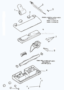 Page C Diagram and Parts List for 3015B  Eureka Canister Vacuum