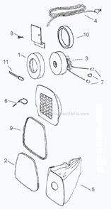 Part Location Diagram of 36528-5 Frigidaire Cord & Polarized Plug Ass
