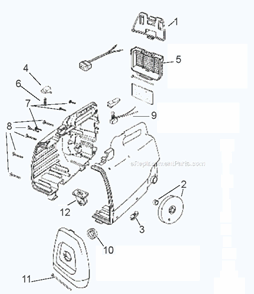 Page A Diagram and Parts List for 3109AM  Eureka Canister Vacuum