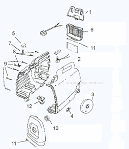 Part Location Diagram of 13738-6 Eureka Switch Assembly