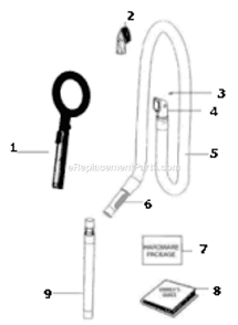 Page B Diagram and Parts List for 3281BZ  Eureka Upright Vacuum