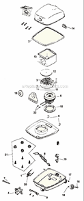 Page A Diagram and Parts List for 3320E  Eureka Canister Vacuum