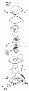 Page A Diagram and Parts List for 3322B  Eureka Canister Vacuum