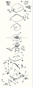 Page A Diagram and Parts List for 3334A  Eureka Canister Vacuum