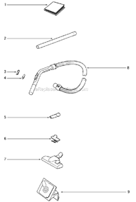 Part Location Diagram of 61300 Eureka Suction Reg. Button Gaske
