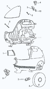 Page A Diagram and Parts List for 3630A  Eureka Canister Vacuum