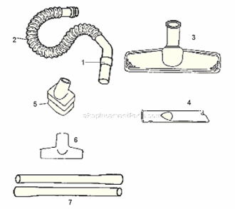 Page C Diagram and Parts List for 3631A  Eureka Canister Vacuum