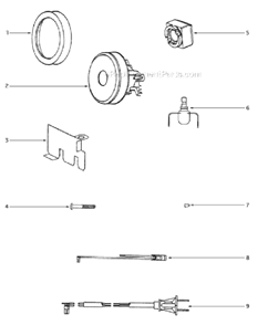 Page B Diagram and Parts List for 3670F-1  Eureka Canister Vacuum