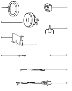 Page B Diagram and Parts List for 3670G-1  Eureka Canister Vacuum