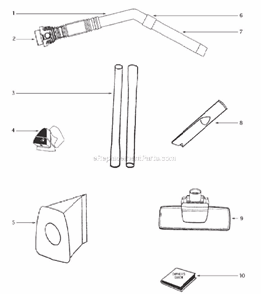 Page C Diagram and Parts List for 3670G-3  Eureka Canister Vacuum