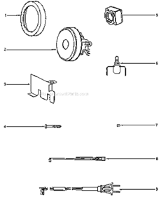 Page B Diagram and Parts List for 3670G  Eureka Canister Vacuum