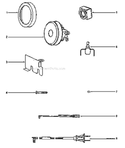 Page B Diagram and Parts List for 3672B  Eureka Canister Vacuum