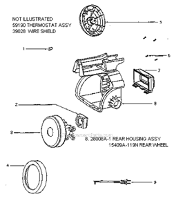 Page B Diagram and Parts List for 3674A-1  Eureka Canister Vacuum