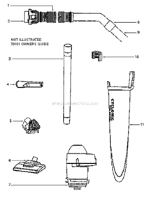 Page C Diagram and Parts List for 3680A-1  Eureka Canister Vacuum