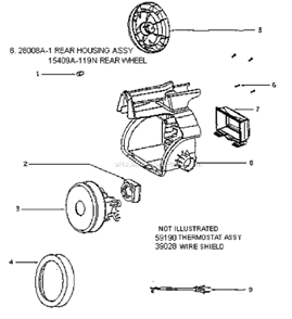 Page B Diagram and Parts List for 3680B-1  Eureka Canister Vacuum