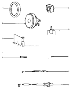 Page B Diagram and Parts List for 3684A  Eureka Canister Vacuum