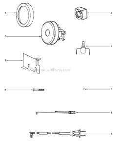 Page B Diagram and Parts List for 3684D-3  Eureka Canister Vacuum