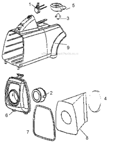 Page A Diagram and Parts List for 3685B  Eureka Canister Vacuum