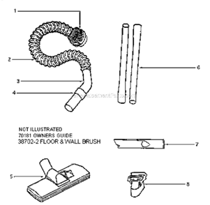 Page C Diagram and Parts List for 3686A  Eureka Canister Vacuum