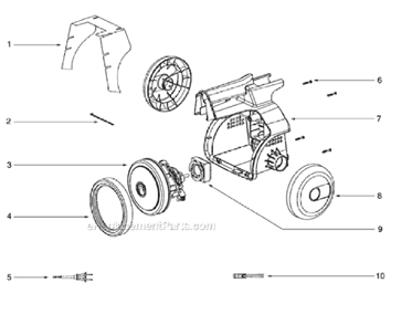 Page B Diagram and Parts List for 3690AV  Eureka Canister Vacuum