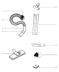 Page C Diagram and Parts List for 3690AV  Eureka Canister Vacuum