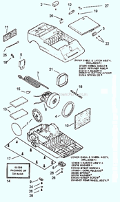 Part Location Diagram of 37761-1 Eureka Bag Indicator Assembly