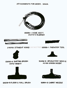 Page B Diagram and Parts List for 3848A  Eureka Canister Vacuum