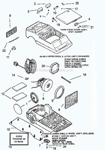 Part Location Diagram of 37781-1 Eureka Guide - Cord
