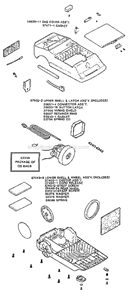 Part Location Diagram of 54152-1 Eureka Switch Assembly, Labeled