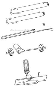 Page D Diagram and Parts List for 3930A  Eureka Canister Vacuum