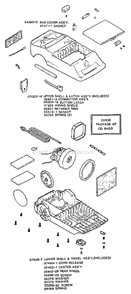 Part Location Diagram of 26649A-14 Eureka Button, Switch