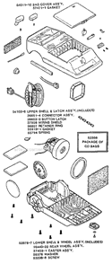 Page B Diagram and Parts List for 3974A  Eureka Canister Vacuum