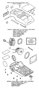 Part Location Diagram of 14656-5 Eureka Cord Reel Assembly