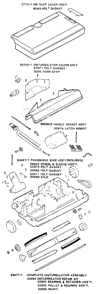 Part Location Diagram of 38156 Sanitaire Strap - Motor