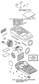 Part Location Diagram of 26650-9 Eureka Button, Cord Reel
