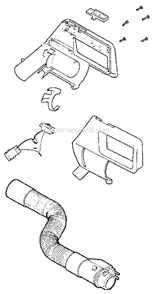 Part Location Diagram of 54003-5 Eureka Handle Assembly 2 Wire