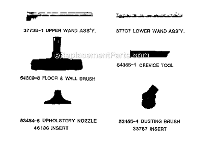 Page A Diagram and Parts List for 3987B  Eureka Canister Vacuum